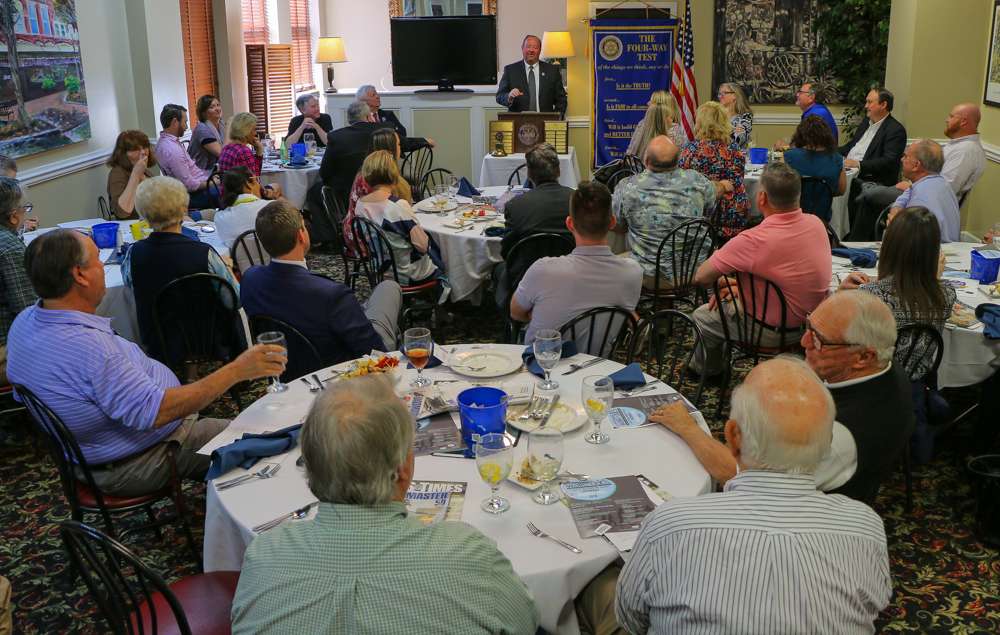 The Greater Anderson Rotary club has more than 70 members, most of which were in attendance for the luncheon. 