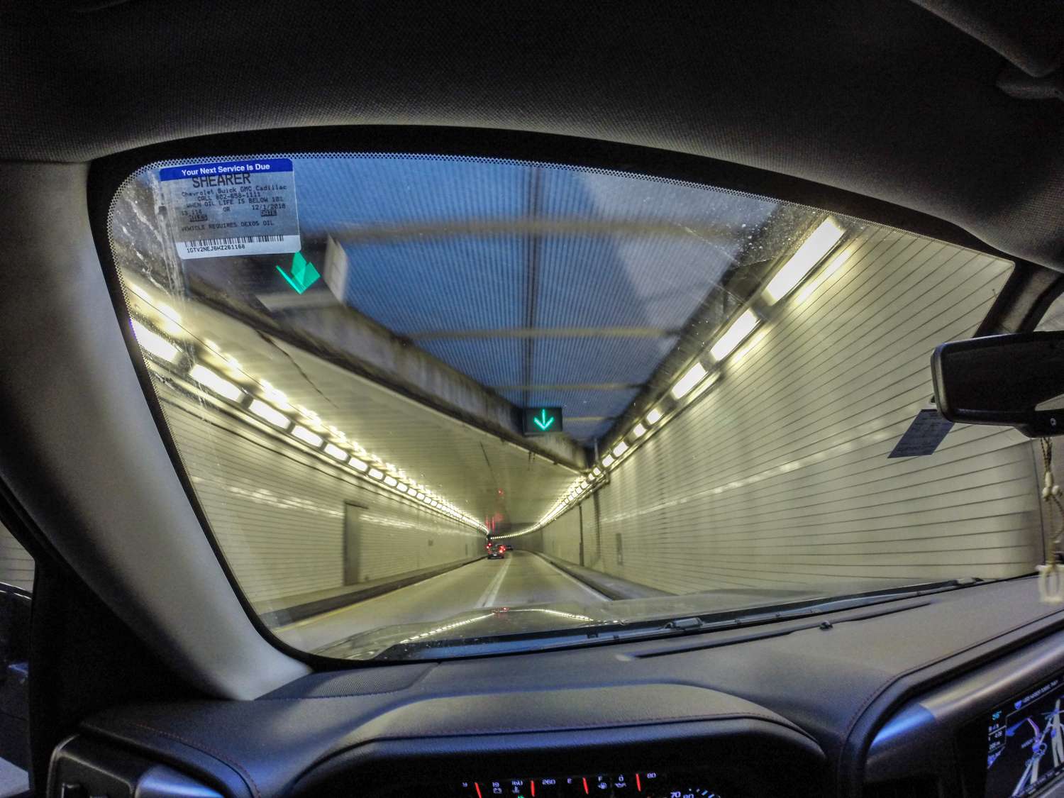 Even inside a tunnel on I-95.
