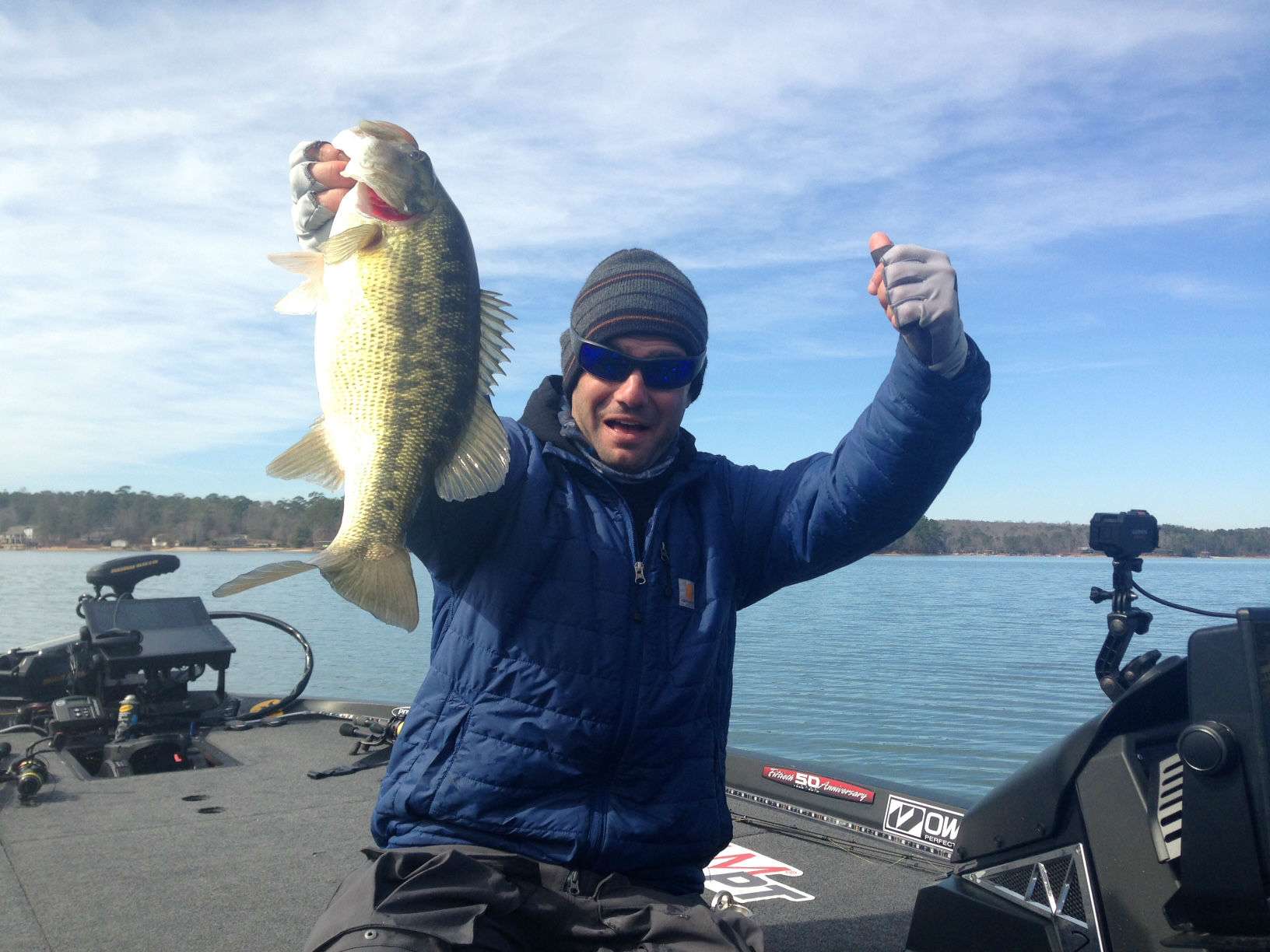 Matt Lee just landed another good spotted bass weighing in at 2lb 10oz.