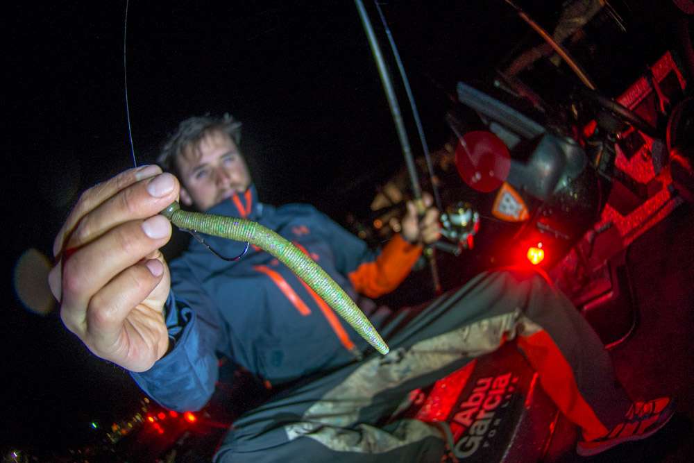 <b>Justin Lucas</b><br>
To finish sixth Justin Lucas used a 1/4-ounce shaky head jig with a 5-inch Berkley Powerbait Maxscent The General Worm. 