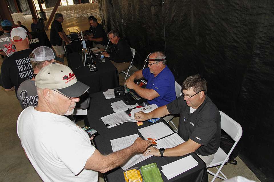 175 boaters and co-anglers registered at the Bassmaster tables and showed their correct paperwork.