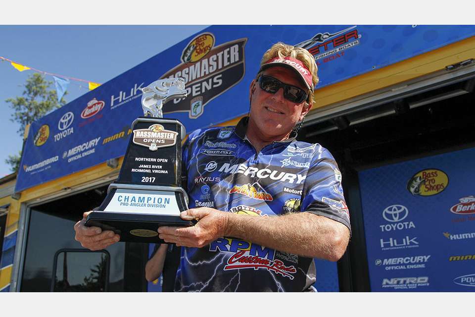 <h4>Rick Morris</h4>Lake Gaston, Virginia<br>Classic History: 5 appearances<BR>Qualified by winning the Bass Pro Shops Bassmaster Northern Open on James River