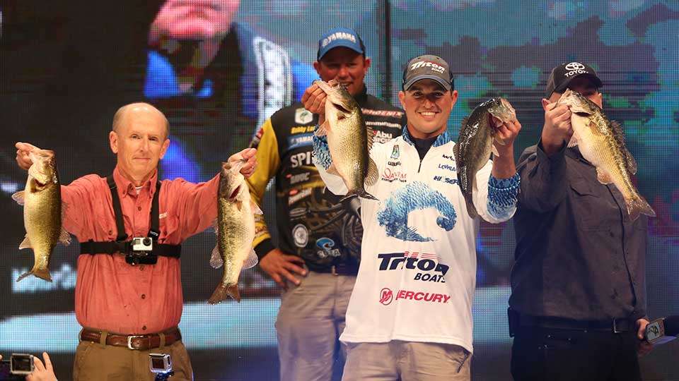 Ashley brought in the biggest bag on Day 3, the only one topping 20 pounds, to total 50-1 and hold off Bobby Lane by more than 3 pounds.