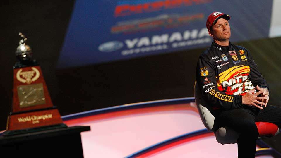 Kevin VanDam was in the thick of things after a 20-3 bag on Day 1. However, fishing got tougher and he didnât top 12 pounds the next two days to fall to third.