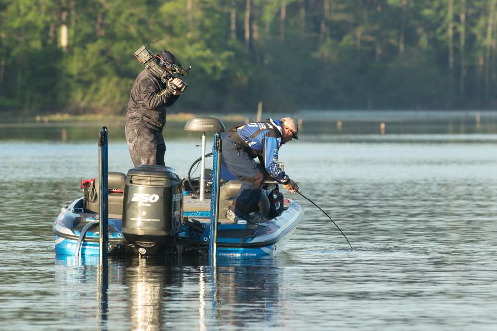 <b>Jamie Hartman</b><BR>
Newport, N.Y. <BR> Odds: 30-1 <BR>
Hartman had a splendid rookie campaign on the Bassmaster Elite Series, with five Top 10 finishes en route to a final showing of 13th in the AOY standings. But this will be the most pressure-packed event heâs ever fished. You never know how a first-timer will react to the bright lights.
