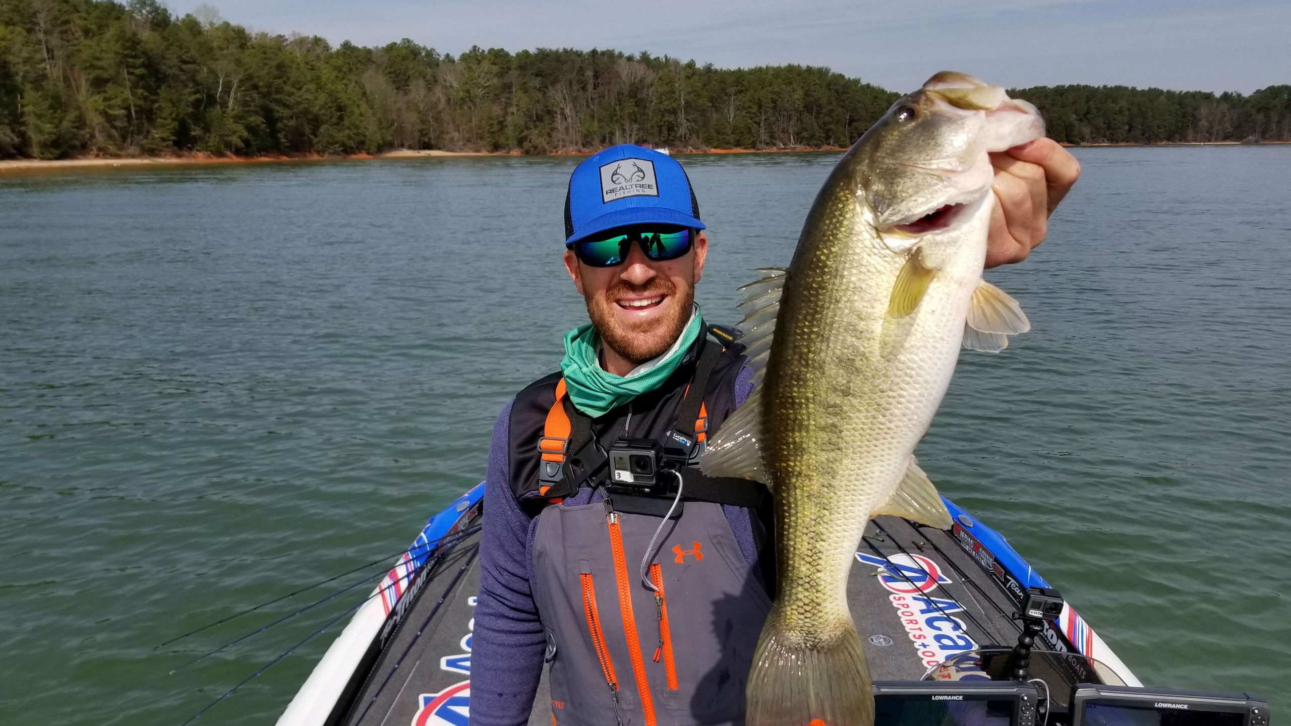 After a bit of a lull, Wheeler went looking for spots, but to his surprise ran into ole' Mr. Largemouth!