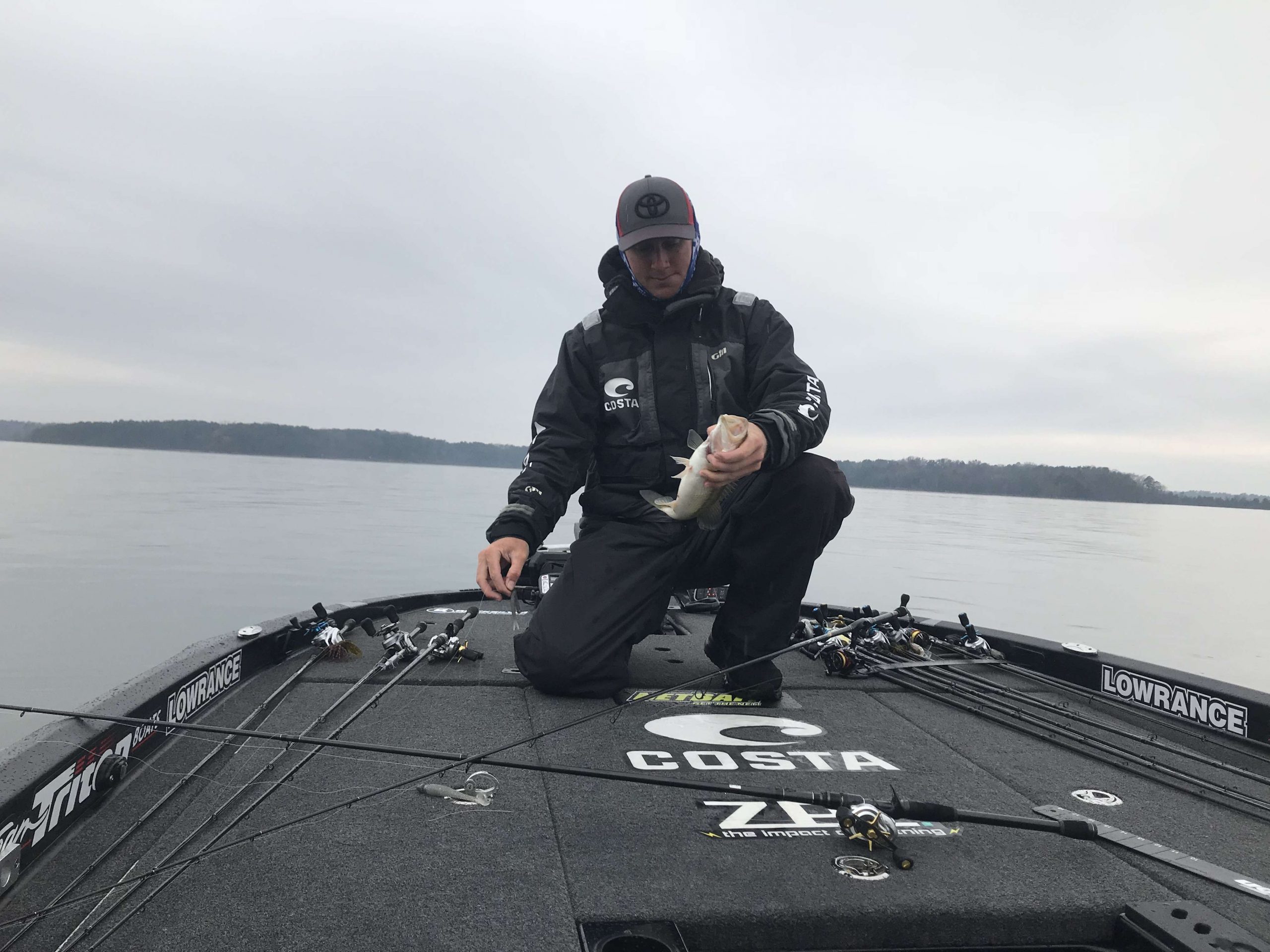 Dustin's fourth in the boatâ1.5 pound spotted bass