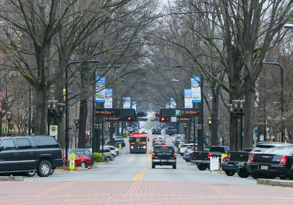 The streets of downtown Greenville can easily be traveled on foot or by trolley. Downtown Greenville is full of southern cuisine, nightlife, events and historical markers, making it ideal for a day with the family. 