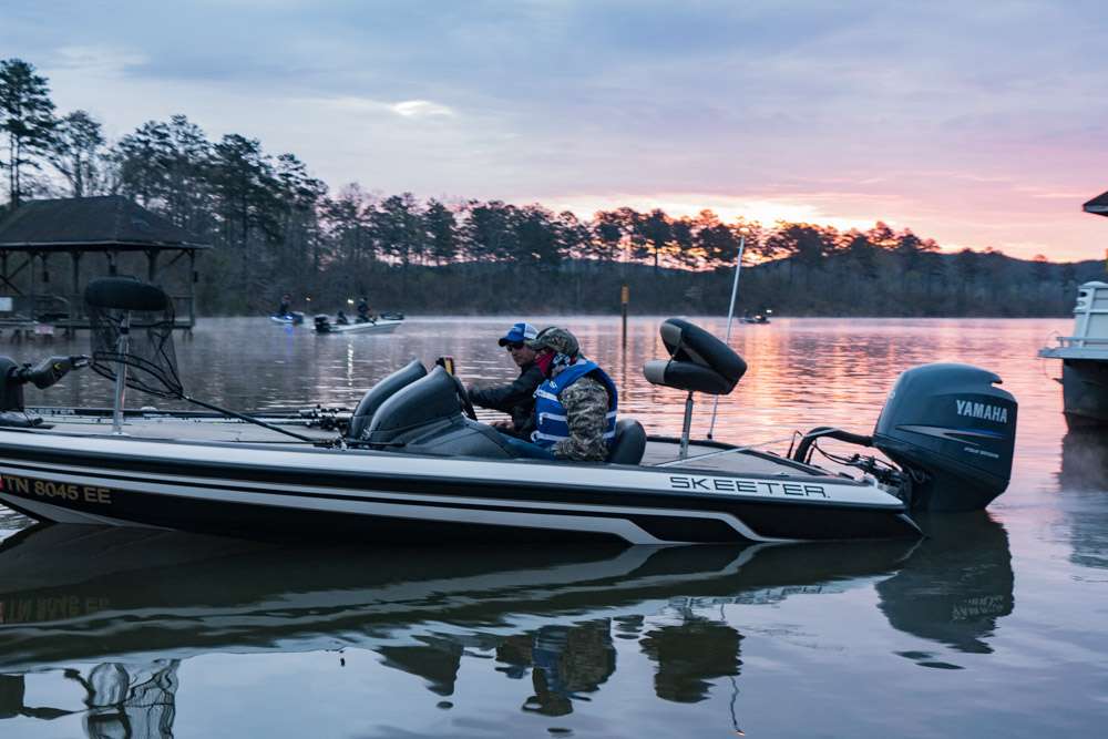 Over 300 boats gather for the 2018 Mossy Oak Bassmaster High School Southern Open presented by DICK'S Sporting Goods on Lay Lake. While the tournament officially begins tomorrow, teams headed out for a day of practice today. 