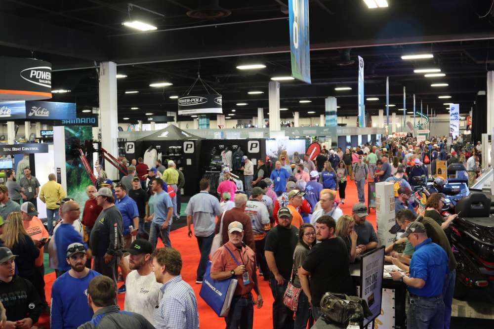 From the first hour, the Bassmaster Classic Outdoors Expo was packed with fishing fans.