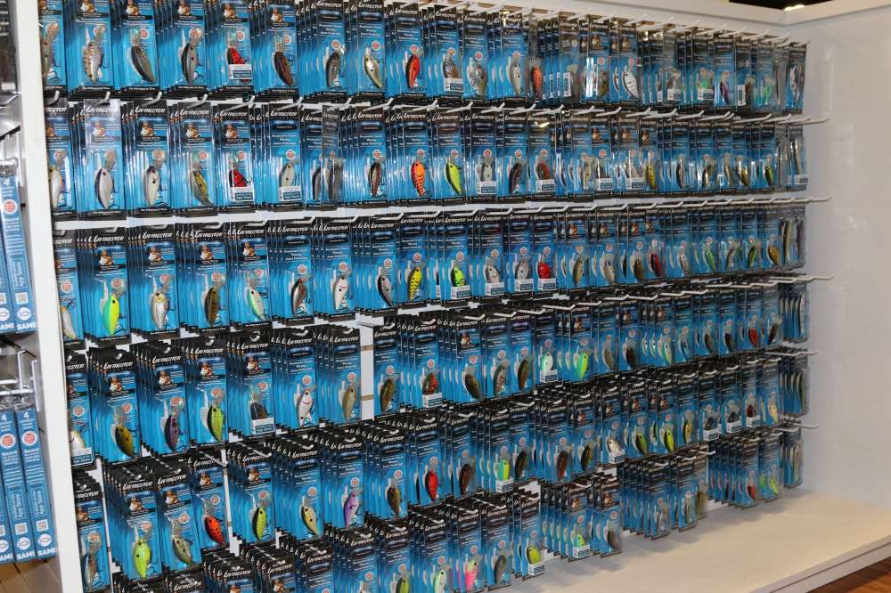 Lots of colors to chose from at the Livingston Lures booth.