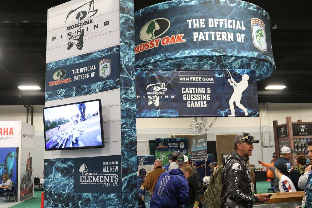 Mossy Oak, the official pattern of B.A.S.S., showed off its new Elements Agua products.