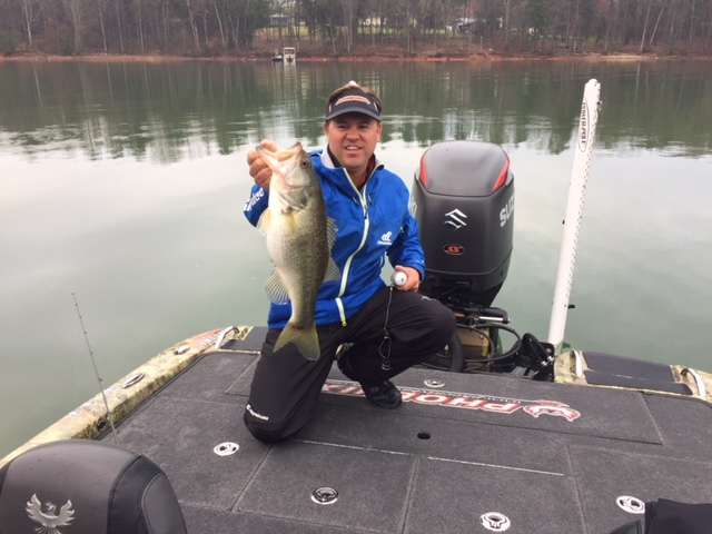 Another large bass for Clifford  Pirch as he continues to up grade his limit. 