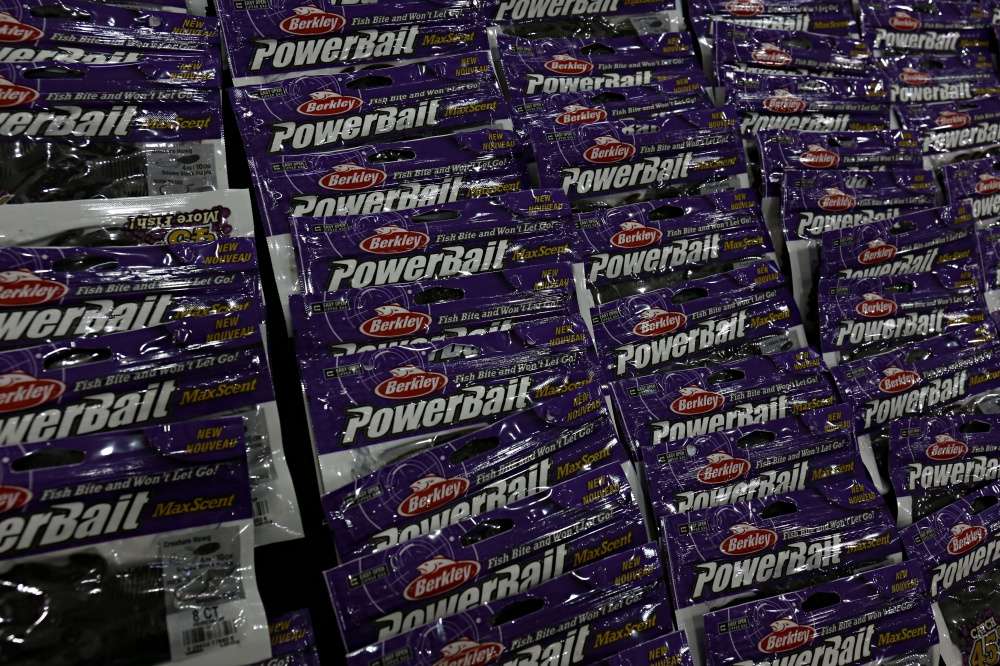 All of this Berkley Powerbait Max Scent was gone by the end of the line. 