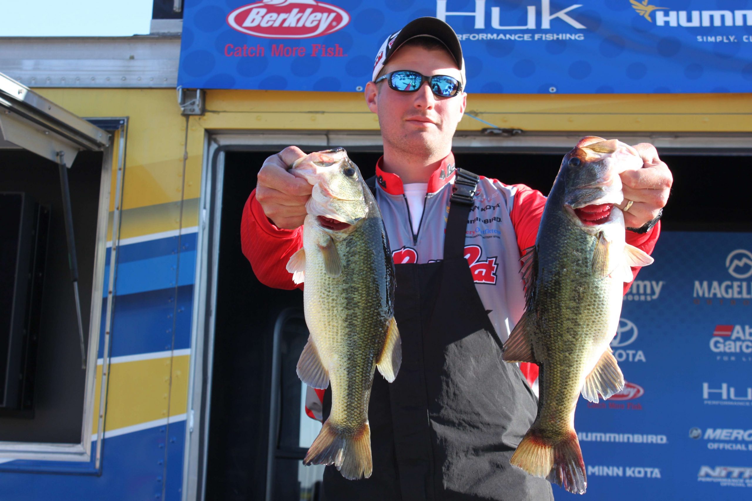 Non-boater Zachary Gunter is ninth among non-boaters with 11-2. He fishes for Team Arkansas.