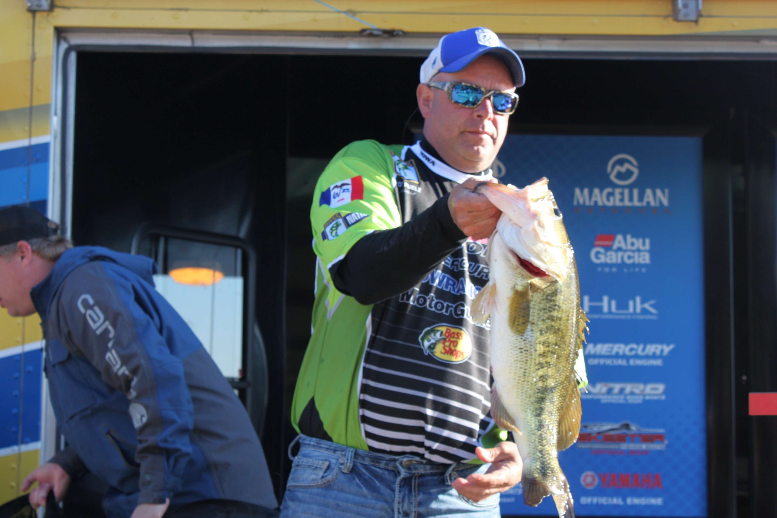 Tony Puelz of Team Iowa is ninth among boaters with a 17-3 limit.