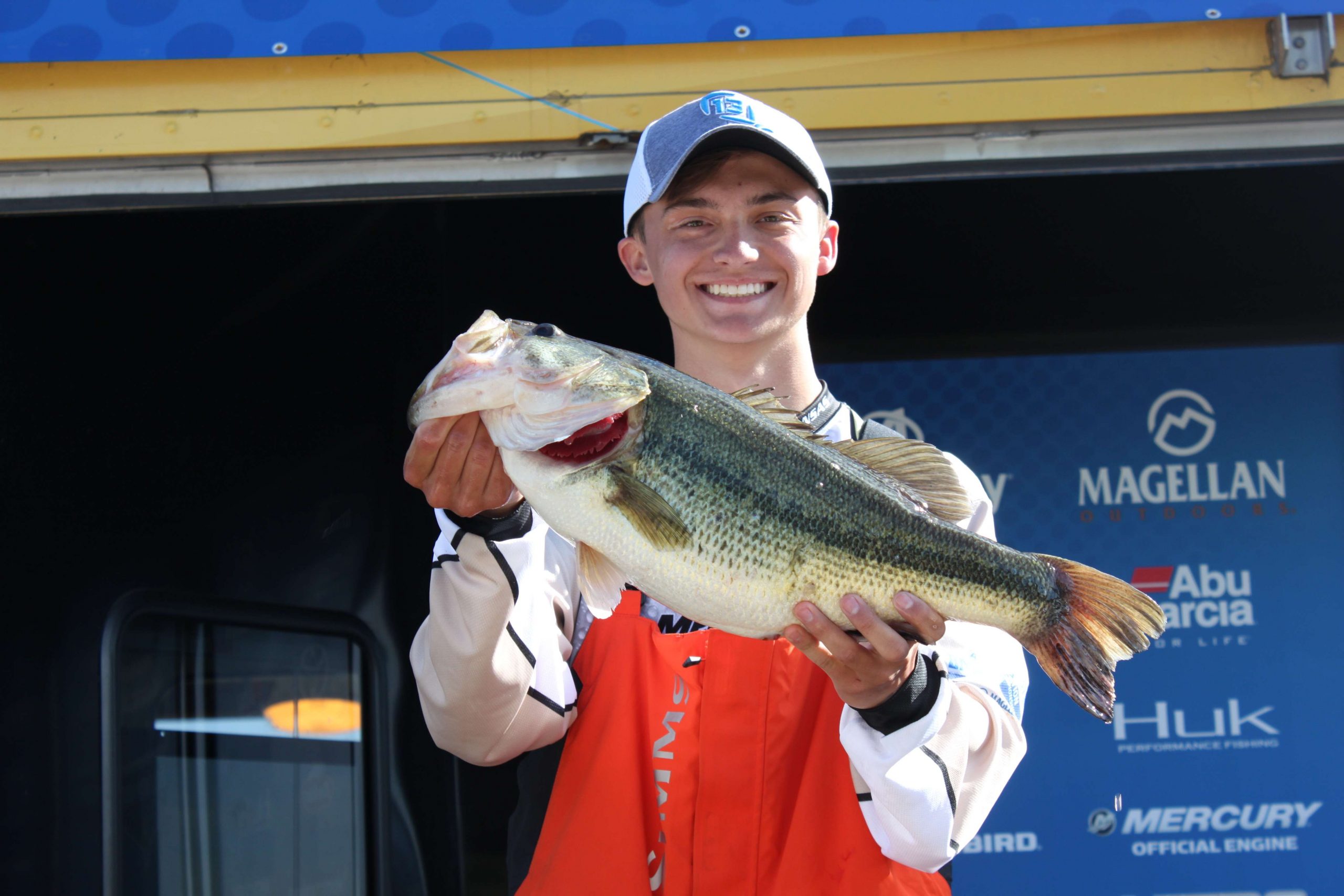 Brock Bila of Team Kansas had this big 8-3 Thursday. He'll fish again Friday as he's in seventh place in the non-boater division with six bass weighing 19-11.
