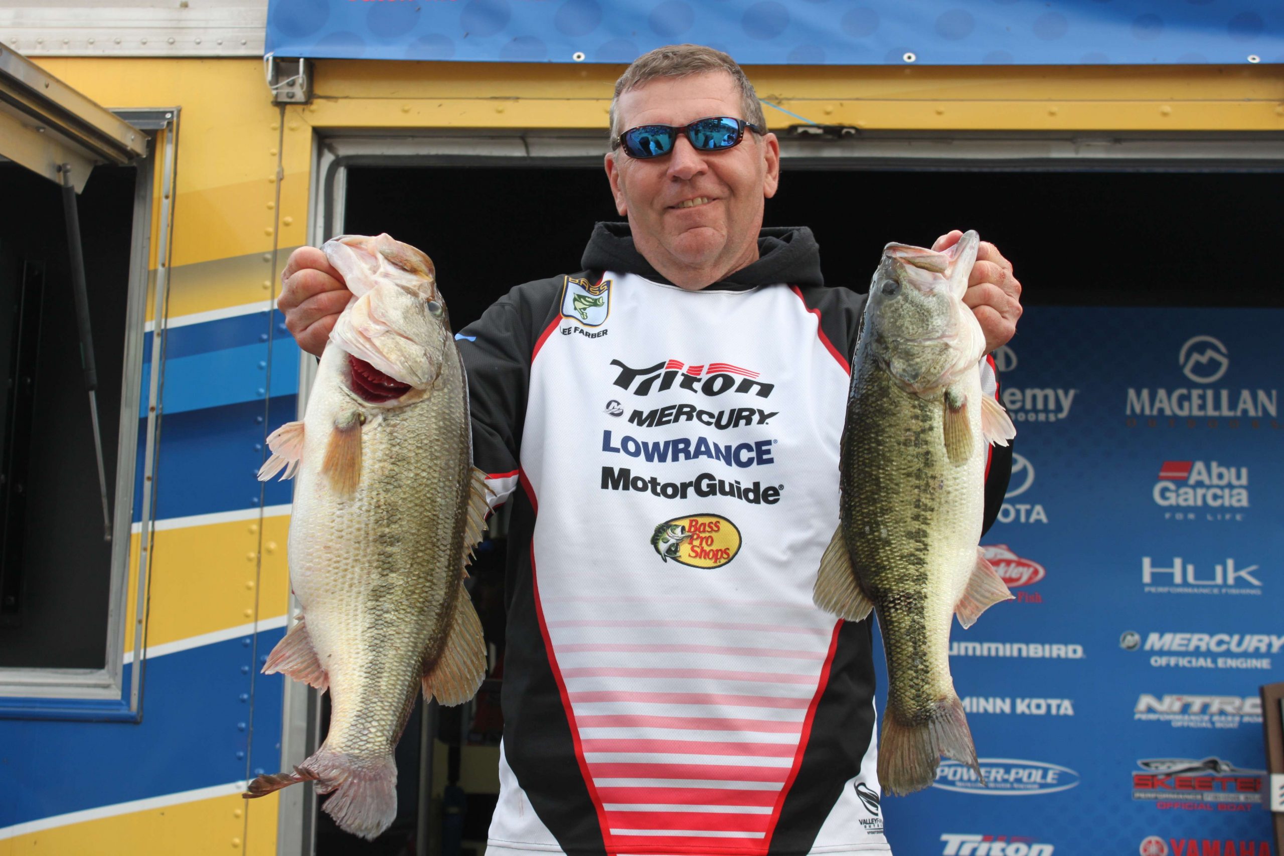 Lee Farber of Minnesota had the third-highest bag on Friday. His limit of 20 pounds jumped him into 15th place among boaters with 43-7 overall.
