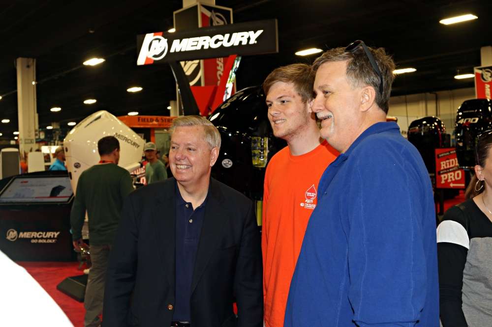 Senator Lindsey Graham enjoyed visiting with fellow South Carolinians.