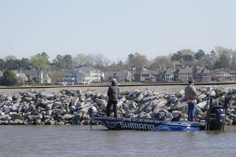 Ken Iyobe was another Top 5 angler after Day 1 and was hoping to make It to Championship Saturday.