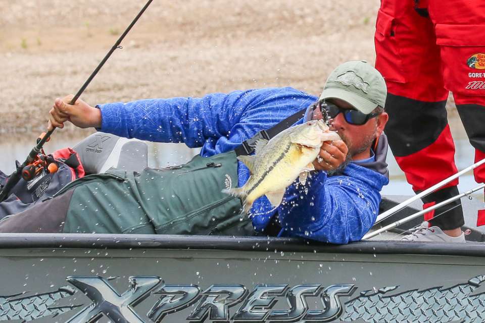 Harvey Horne proved that betting on the come pays off in springtime bass fishing. Prespawn bass moved into his area each day, and the wise angler picked them off as they arrived.  <p> <em>All captions: Craig Lamb</em>