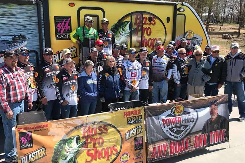 Evers posted this group shot, saying âThere is a lot of fishing knowledge in this group!â Thatâs an understatement. Ott DeFoe said each of the anglers invited went out twice each day with VIPs, working to put them on good fish and âgive them a 3-hour window into what our days are like.â