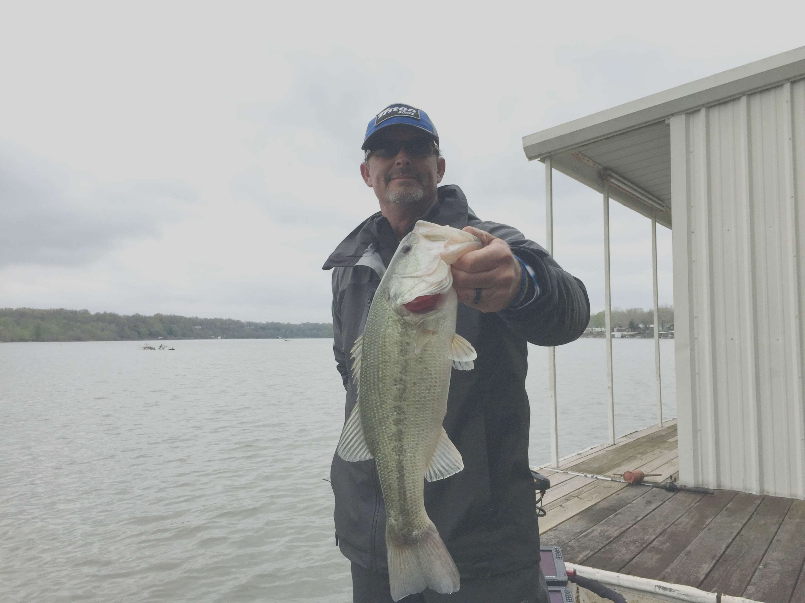 Bill Weidler swings another nice one in the boat.