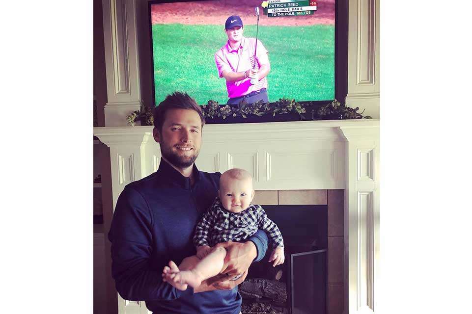 Justin Lucas watched some Masters golf -- notice winner Patrick Reed on the big screen -- with his son, Cooper. âHeâs getting big,â Justin posted. On Easter Sunday, Lucas put his brother, a professional golfer, Kevin, on his first Guntersville bass. Lucas also took the off week to purchase fishing licenses for eight states the Elites will visit this season, leaving with this thought. âI canât tell you how much I wish there was a federal fishing license good for every state.â Great idea. How about a lifetime All-America fishing license?