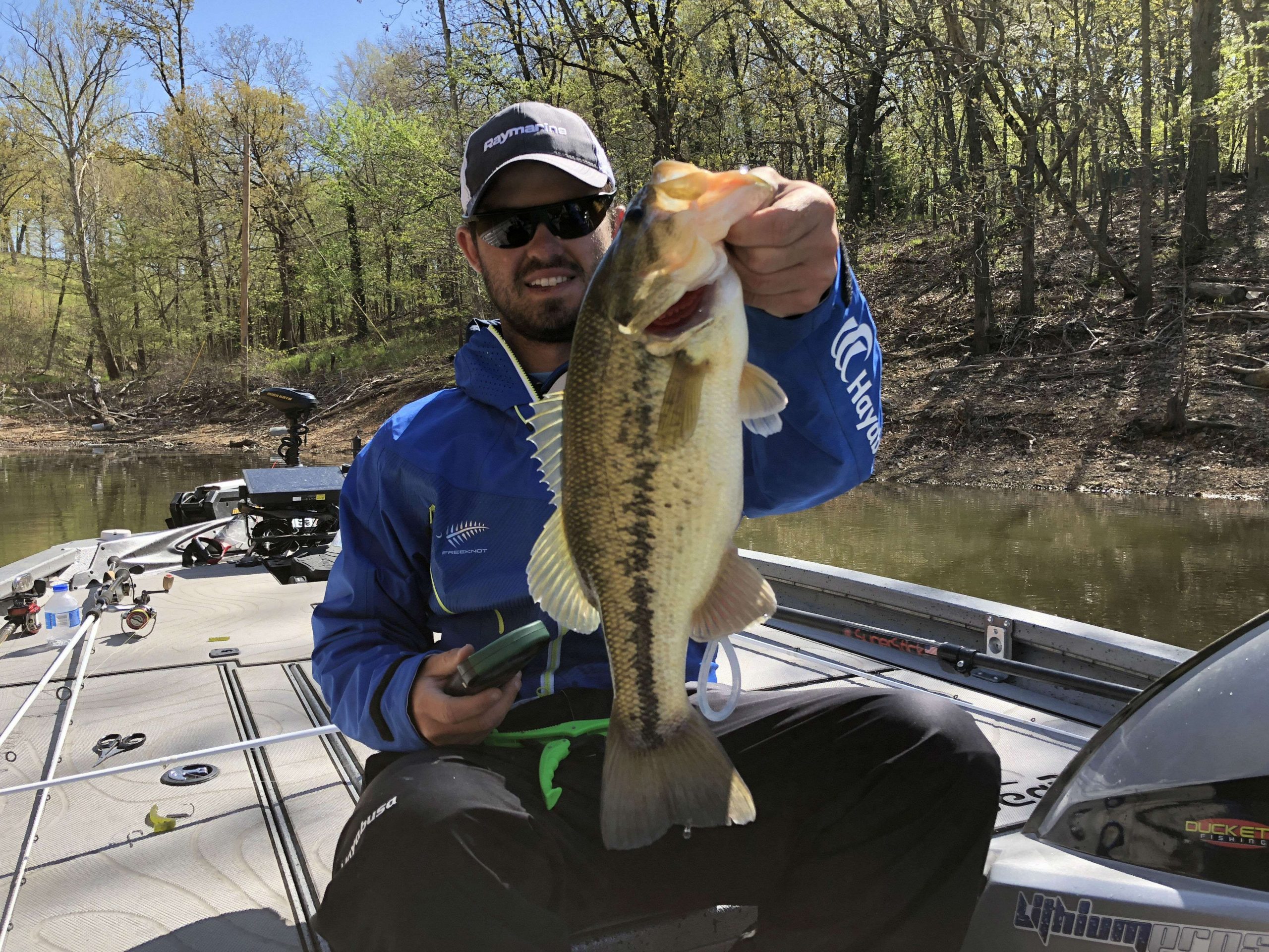 Skyler Hamilton keeps putting bigger fish in the live well. 