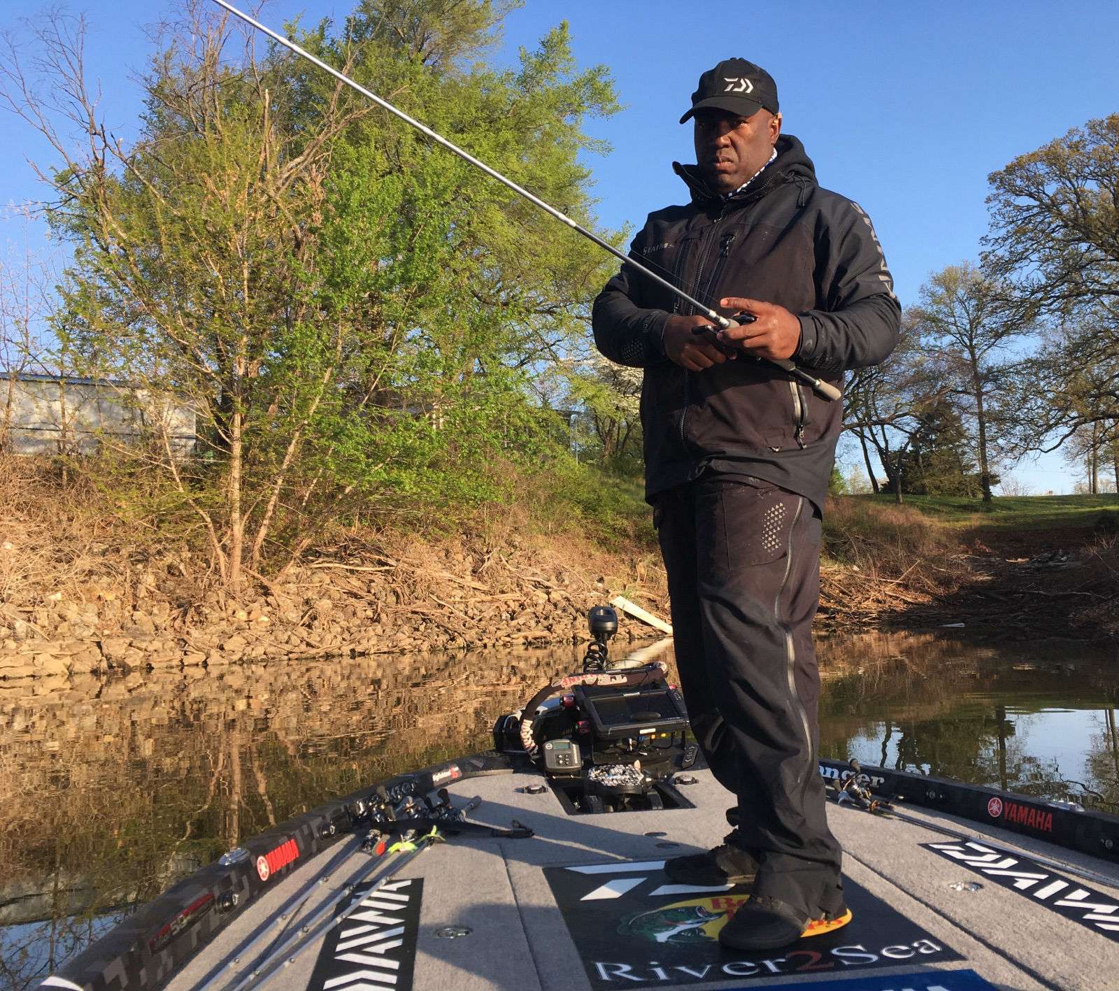 Ish Monroe catches a throwback and continues working toward that 5th fish to reach his limit..
