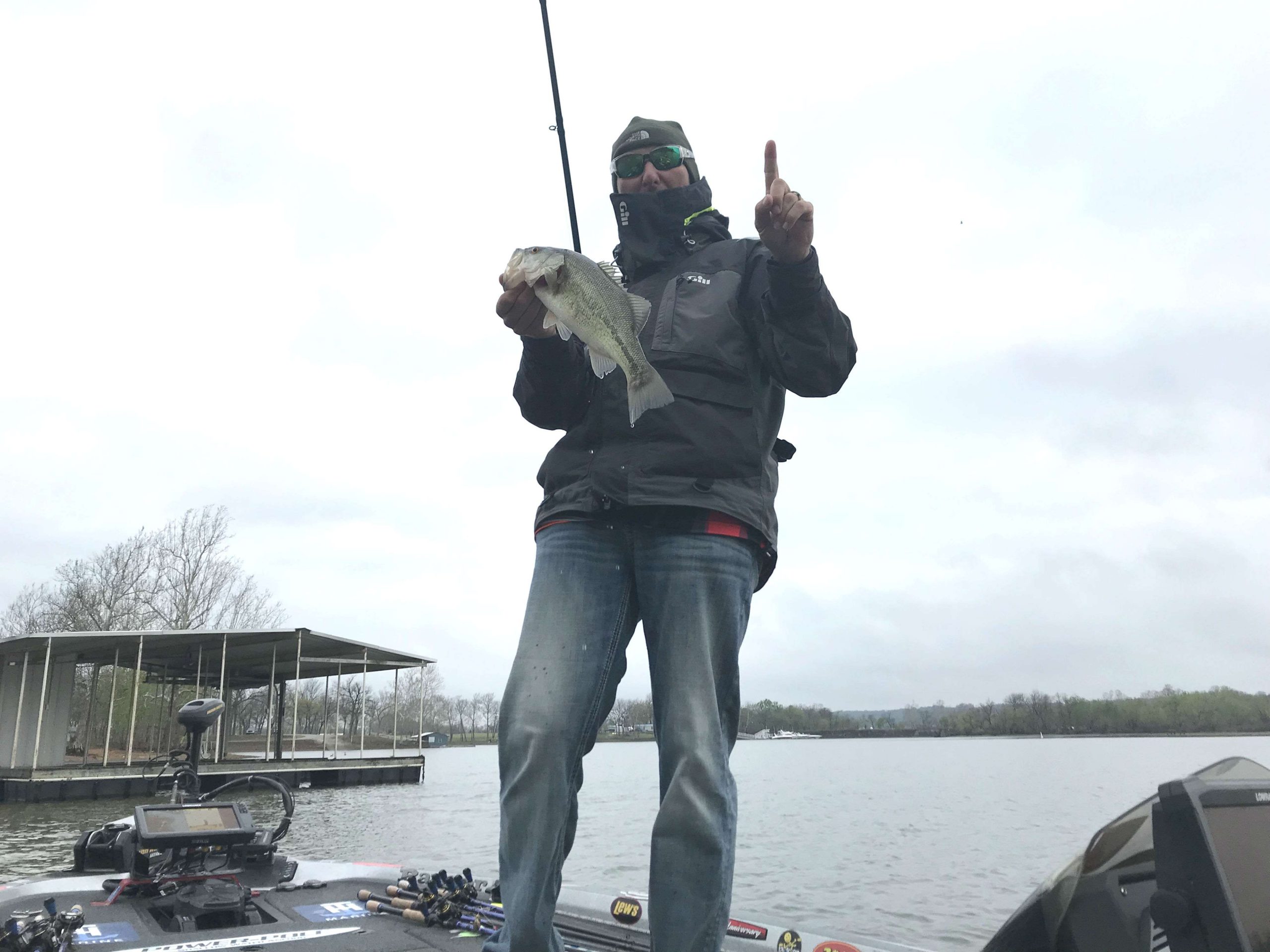 Wesley Strader lands fish No. 1 while rocking to some Shinedown on the stereo. 










