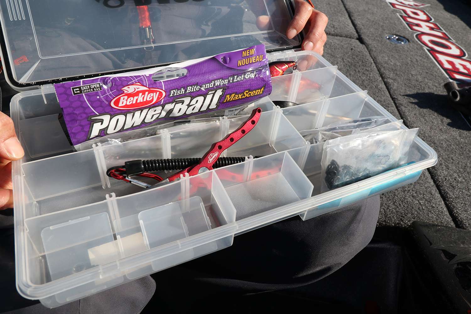 That's a good start, he said. Leave a little bit of room in the box to add baits to your collection as you master each technique. But don't take on too much. One step at a time he said.