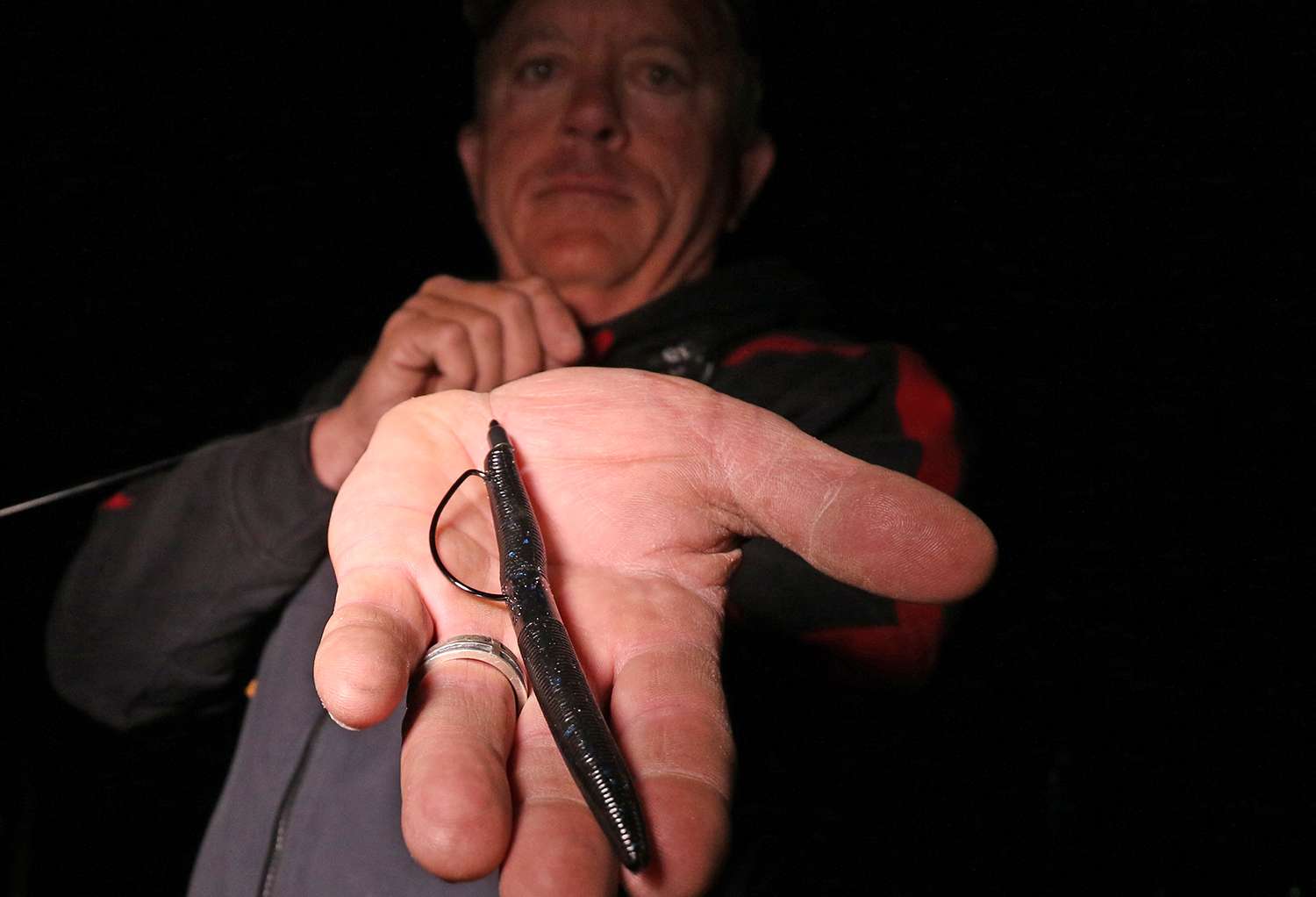 To finish ninth David Gillham used this 5-inch Yamamoto Senko with 3/0 Gamakatsu SuperLine Offset EWG Hook and 1/8-ounce weight. 