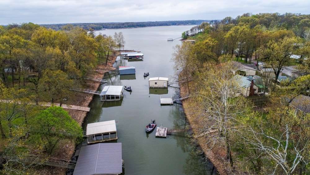 Get a bird's-eye view of Grand Lake on Day 1 of the 2018 Academy Sports + Outdoors Bassmaster Elite at Grand Lake.