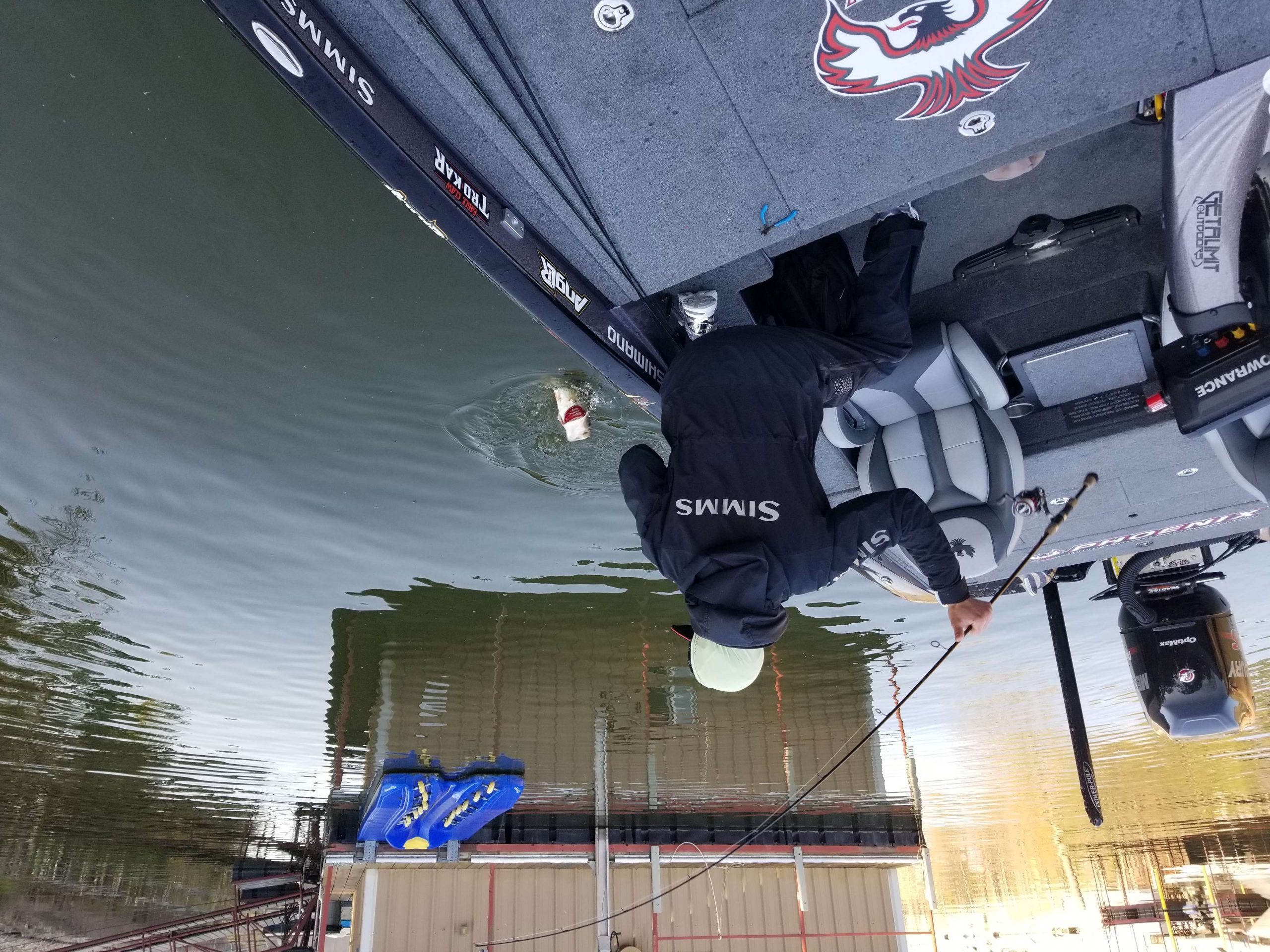 Jason whacks keeper number 3 off a bedâafter some technique changes he got Mr. Bass to open his mouth.