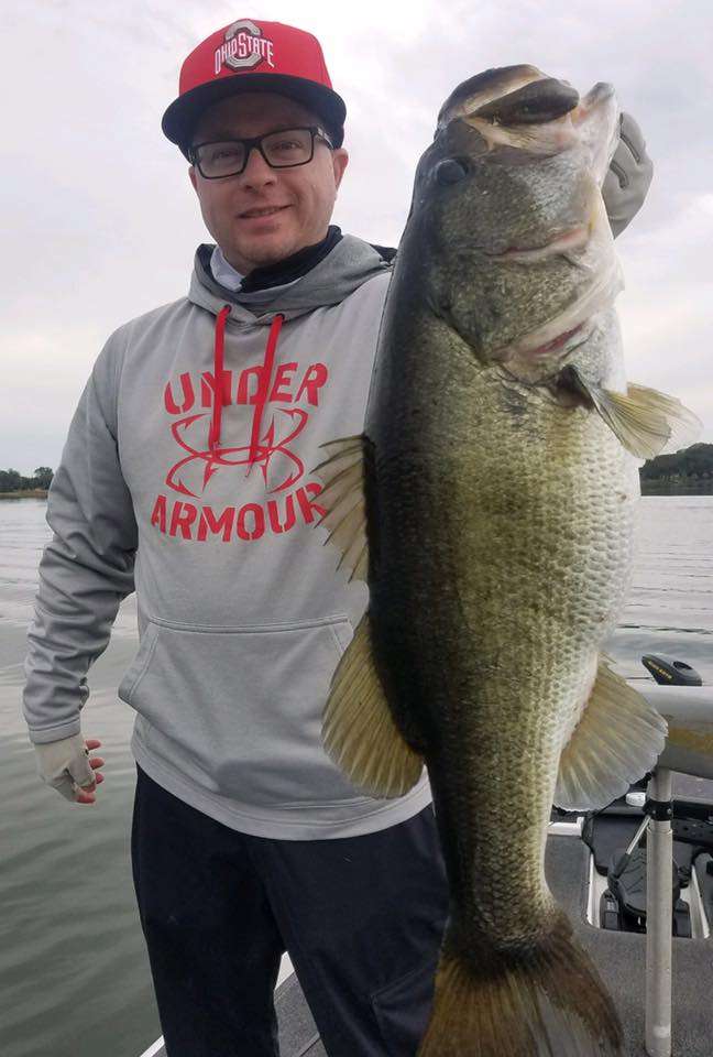 Jeff Owen brought in this 8-10 with a wild shiner at the Winterhaven Chain of Lakes in Florida.