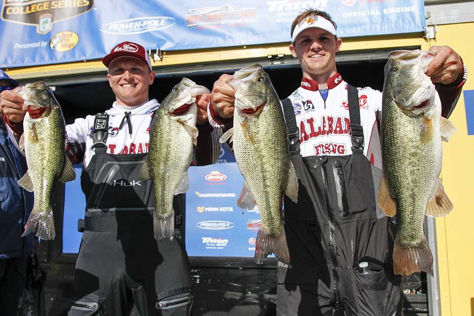 Jacob Daily and Andrew Deloney of Alabama (21st, 18-0)