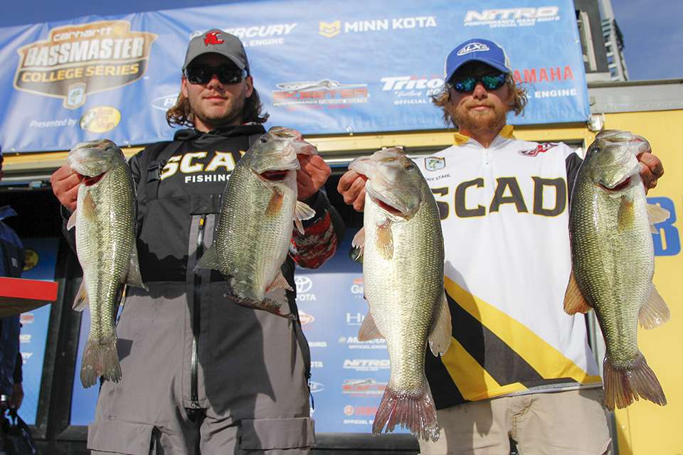 Cody Stahl and Reese Kingston of SCAD (13th, 18-11)