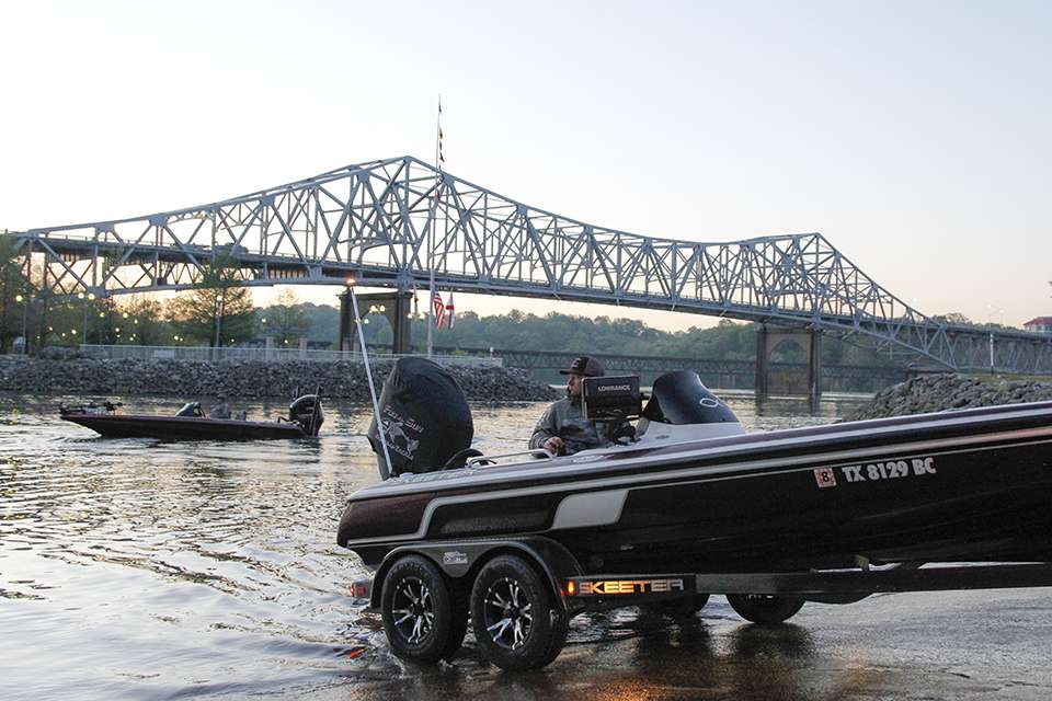 Day 2 of the Carhartt. Bassmaster College Series Southern Tour event presented by Bass Pro Shops at Pickwick Lake in Florence, Al gets underway as 266 teams leave McFarland Park.