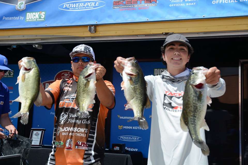 Tyler Roy and Brian Lopez of Yuba Sutter Fishing Club. 
