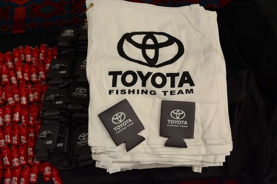 Hands stay clean and dry, too, with the Toyota towels. 
