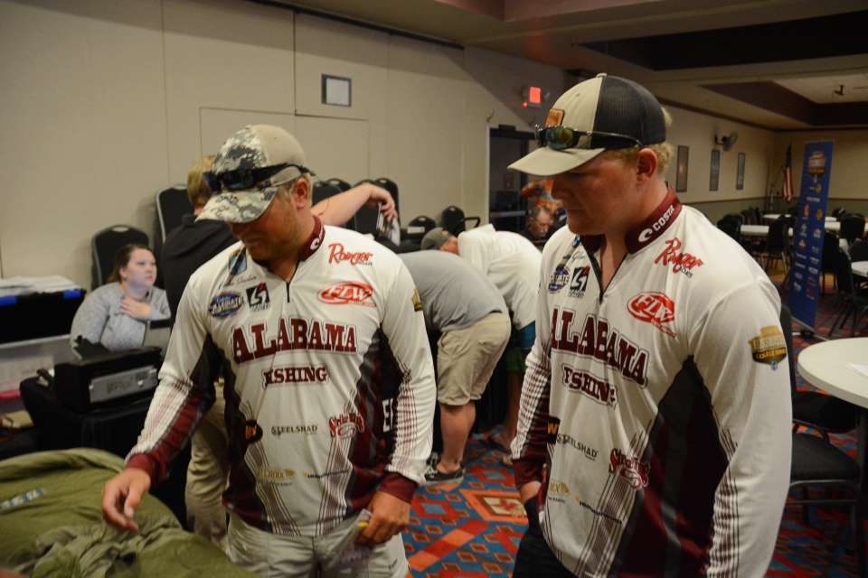 Representing the University of Alabama are Caiden Sinclair and Hunter Gibson.
