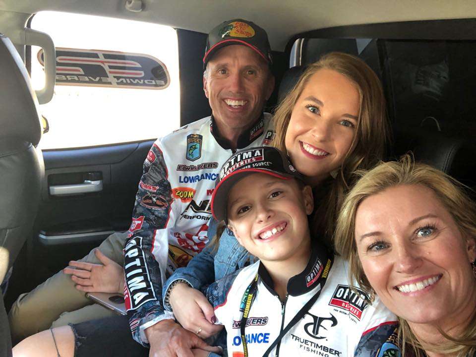 Edwin Evers is a small-town guy (Talala, Okla., pop. 273) with big-time bass fishing accomplishments, including the 2016 Bassmaster Classic title, 10 other B.A.S.S. victories and more than $3 million in B.A.S.S. winnings. He enjoys spending time with his family â wife, Tuesday, daughter Kylee (a freshman at Oklahoma University) and son, Cade, a third-grader. When heâs not spending time at home with his family or on the road competing on the Bassmaster Elite Series tour, Evers enjoys spending time on his 200-acre pecan farm. 
