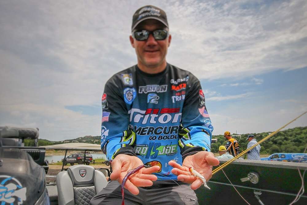 <b>Brent Chapman</b><br>
To finish fifth, Brent Chapman used a buzzbait and Texas-rigged worm. 
