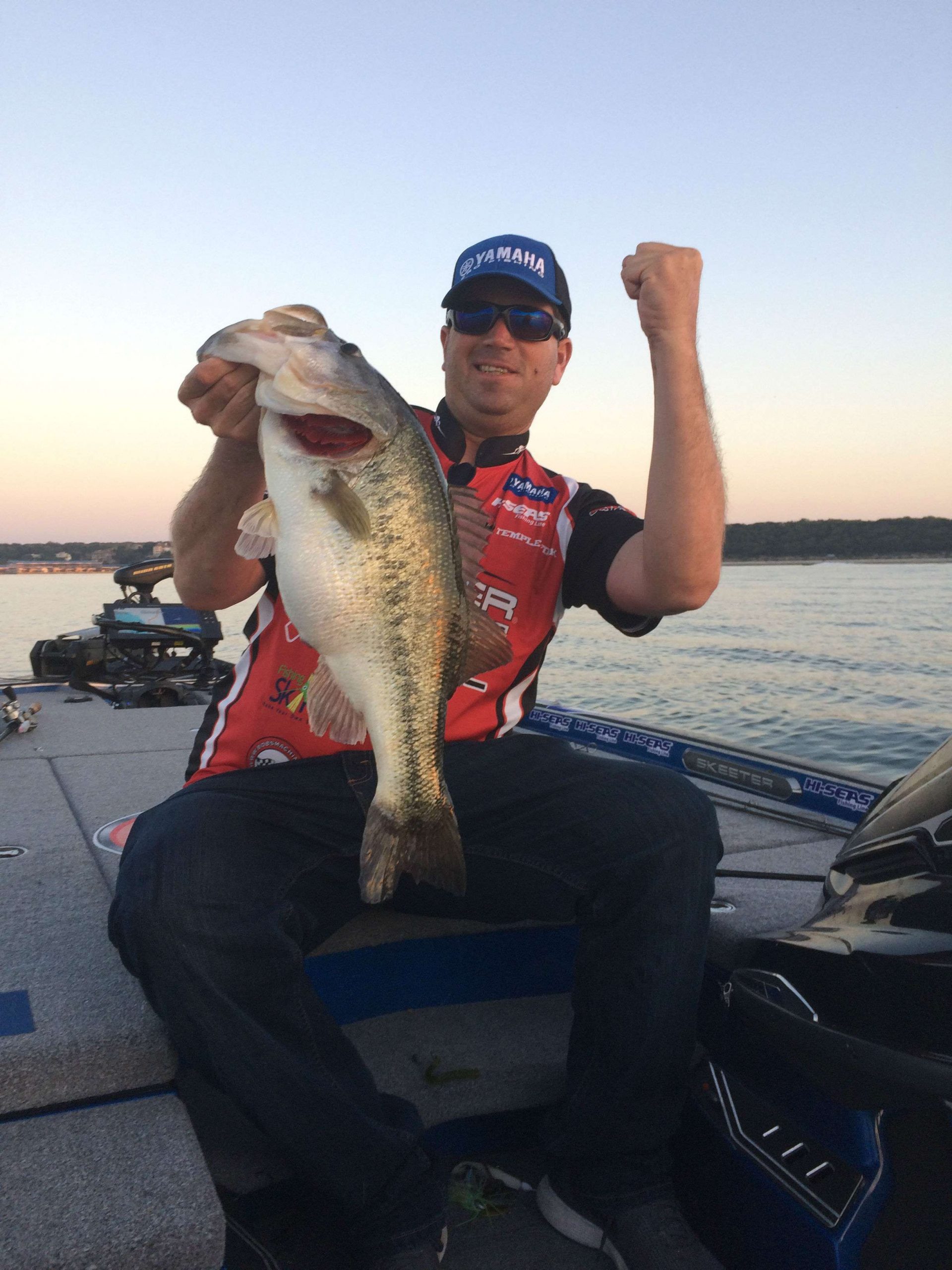 Cliff Pace with a Lake Travis giant. 