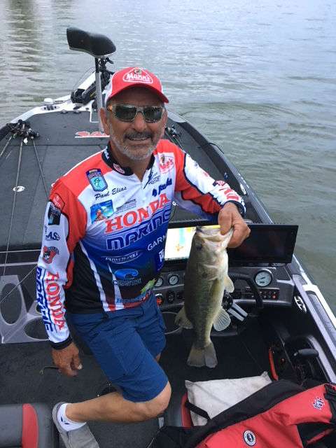 First fish looks to be about a solid 2-pounder for Paul Elias. 
