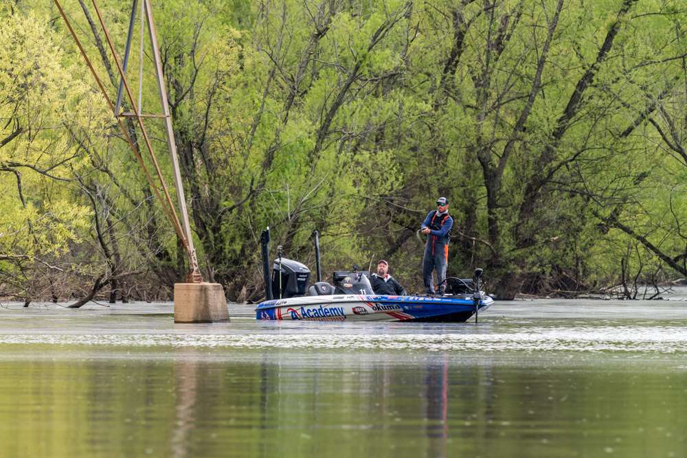 Jacob Wheeler experienced a tough day fishing on a lake where he once won a Bassfest title.