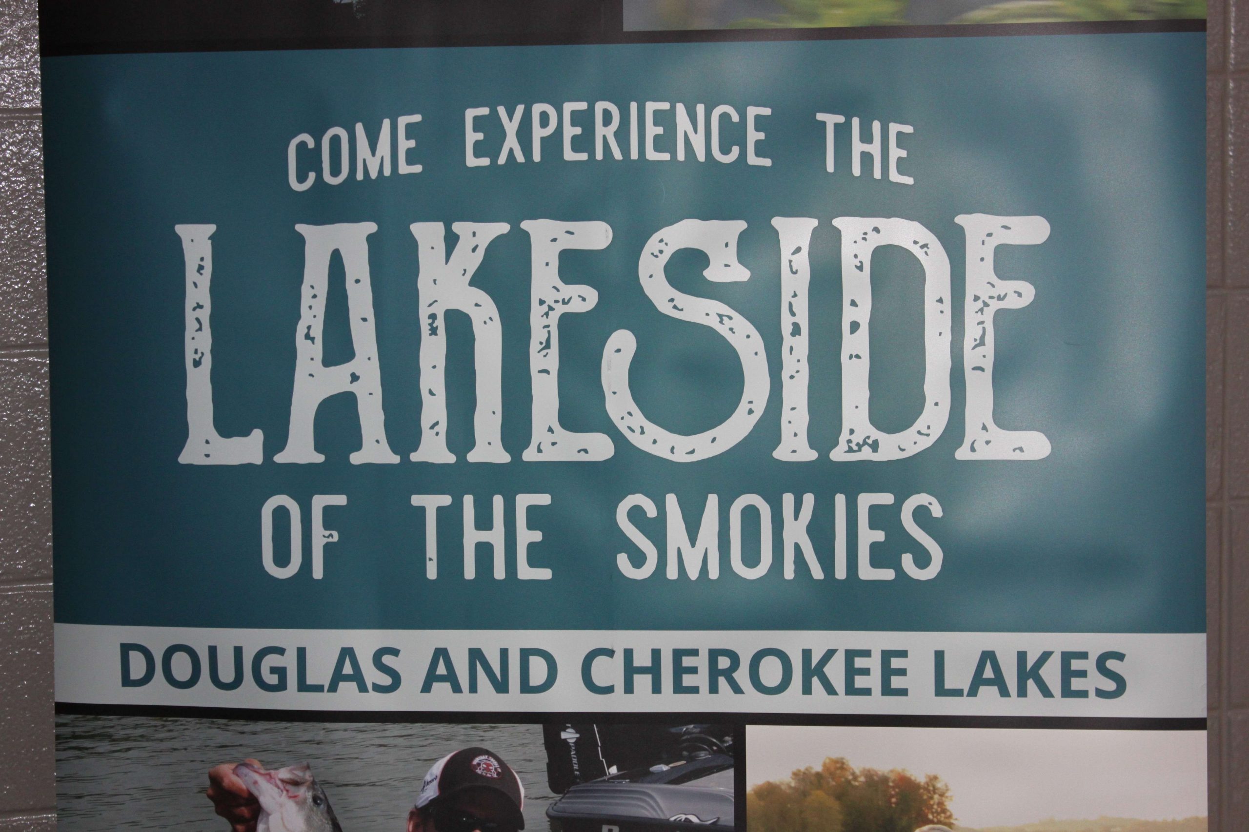 The stunning Great Smoky Mountains National Park is located just east of Jefferson City. This banner beckons anglers to the âLakesideâ of the mountains, where anglers in this tournament will compete through Saturday. Douglas Lake is another popular spot for big-time bass anglers, but Cherokee will be the fishery for this event. 