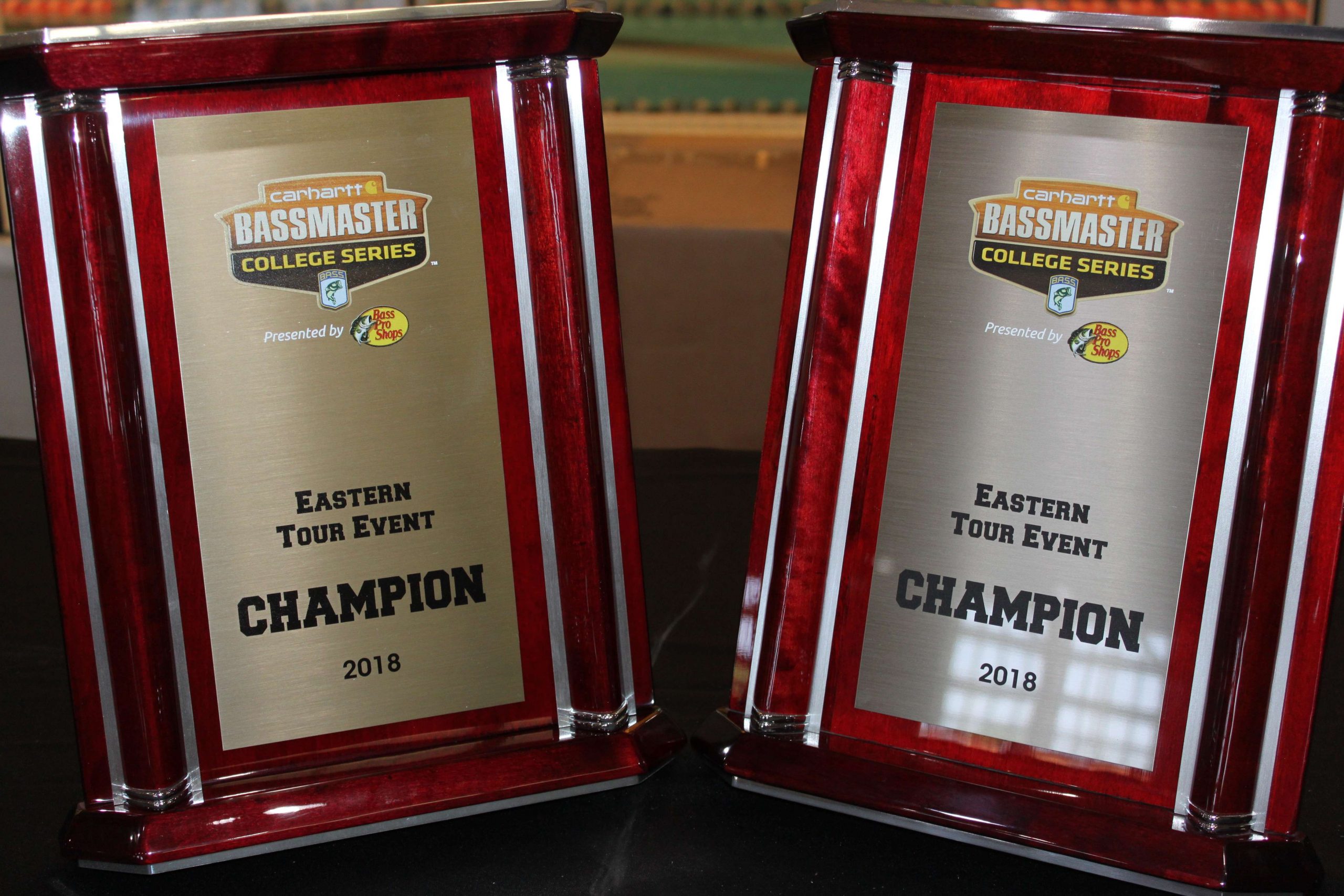 And the winning tandem will take home this fine pair of trophies, not to mention add valuable points in the College Team of the Year standings.