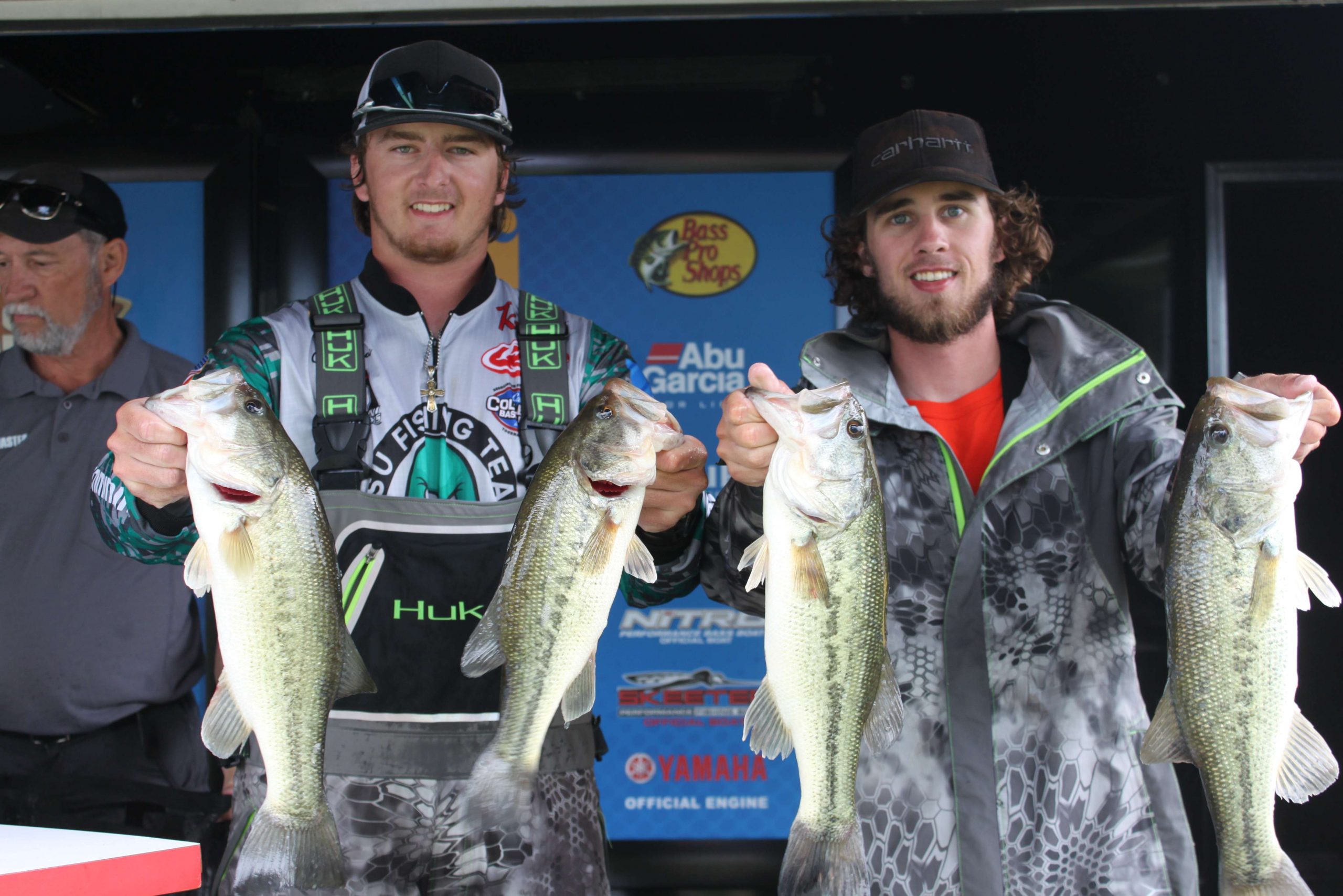 Caleb Gibson and Tyler Winn of Northeastern State University (OK) are tied for 44th with 12-4.
